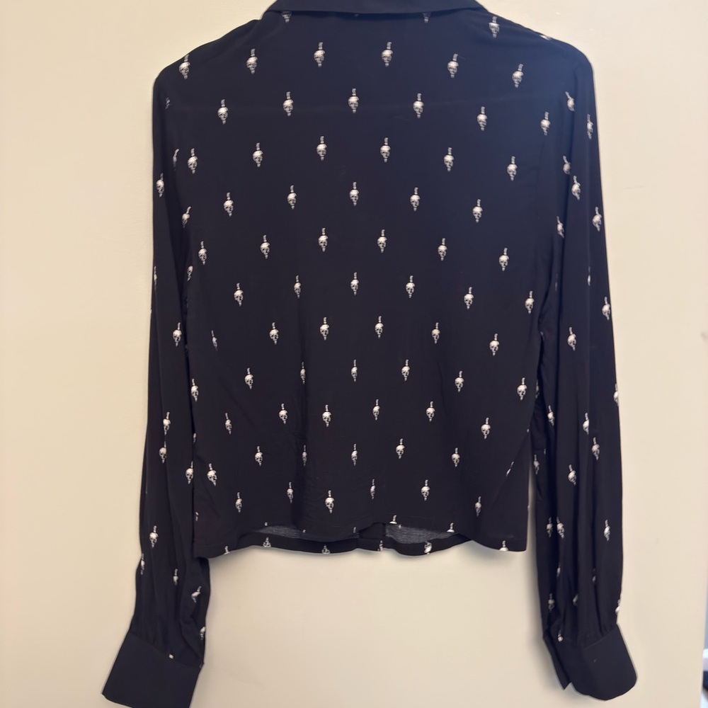 Killstar Wednesday Collection Black Button Down T… - image 4